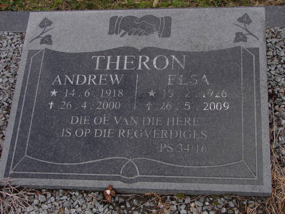 THERON Andrew 1918-2000 &amp; Elsa 1926-2009