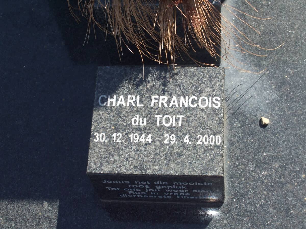 TOIT Charl Francois, du 1944-2000