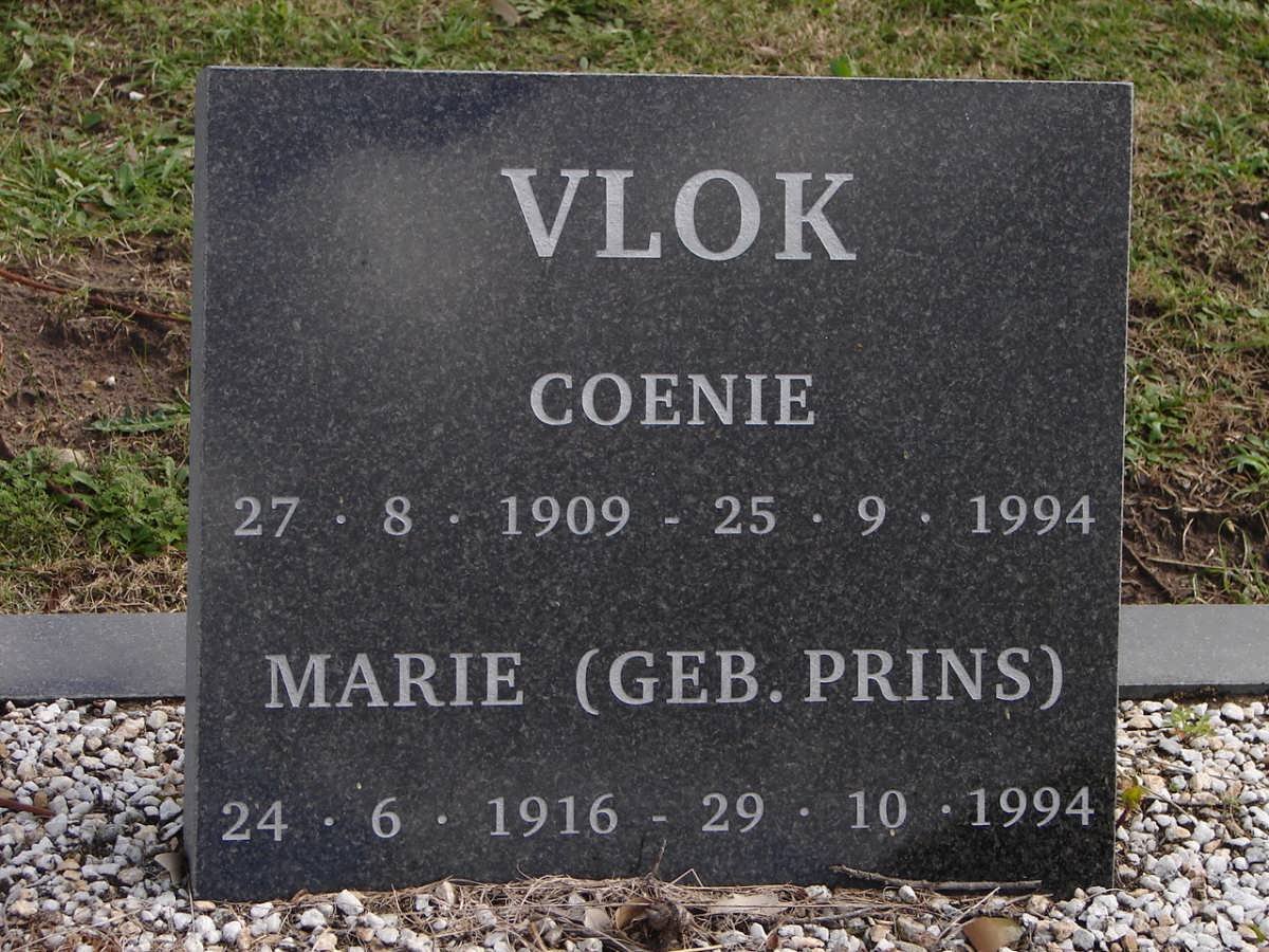 VLOK Coenie 1909-1994 &amp; Marie PRINS 1916-1994