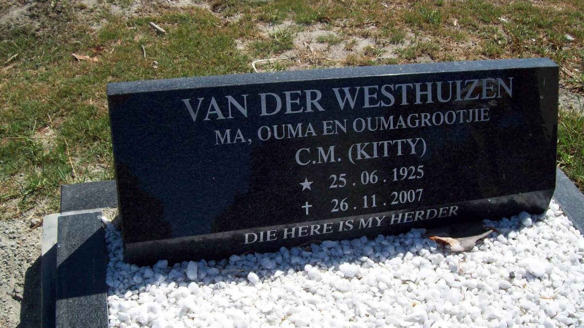 WESTHUIZEN C.M., van der 1925-2007