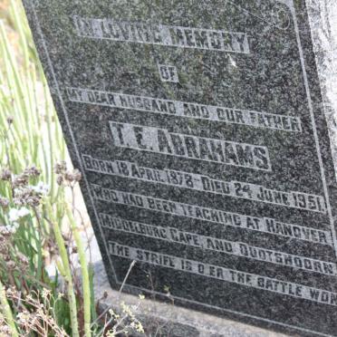 ABRAHAMS T.E.1878-1951