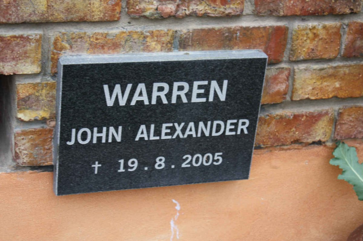 WARREN Johan Alexander -2005