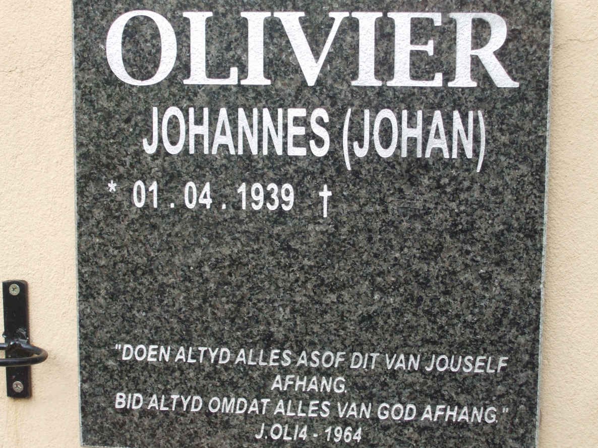 OLIVIER Johannes 1939-