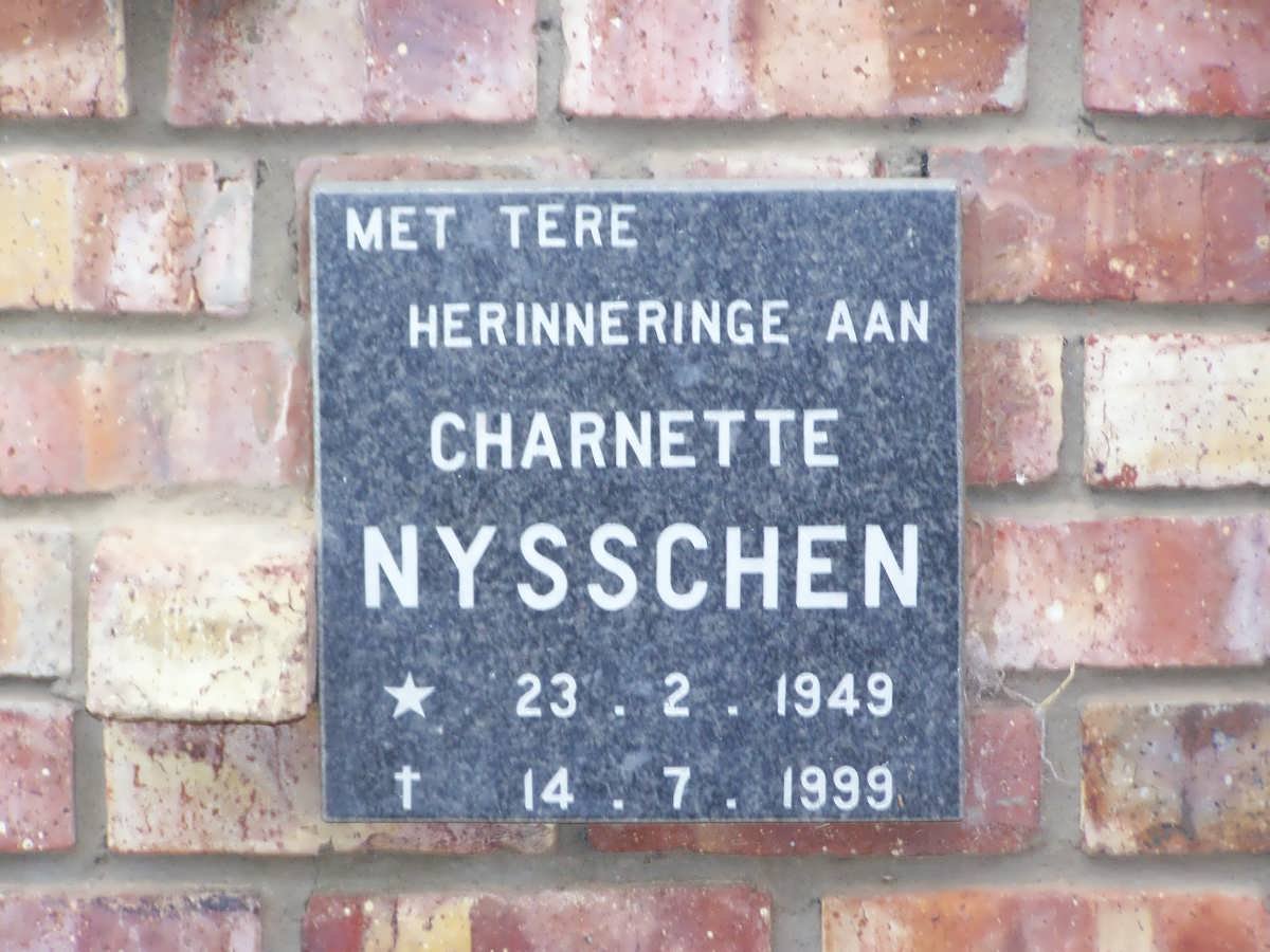 NYSSCHEN Charnette 1949-1999