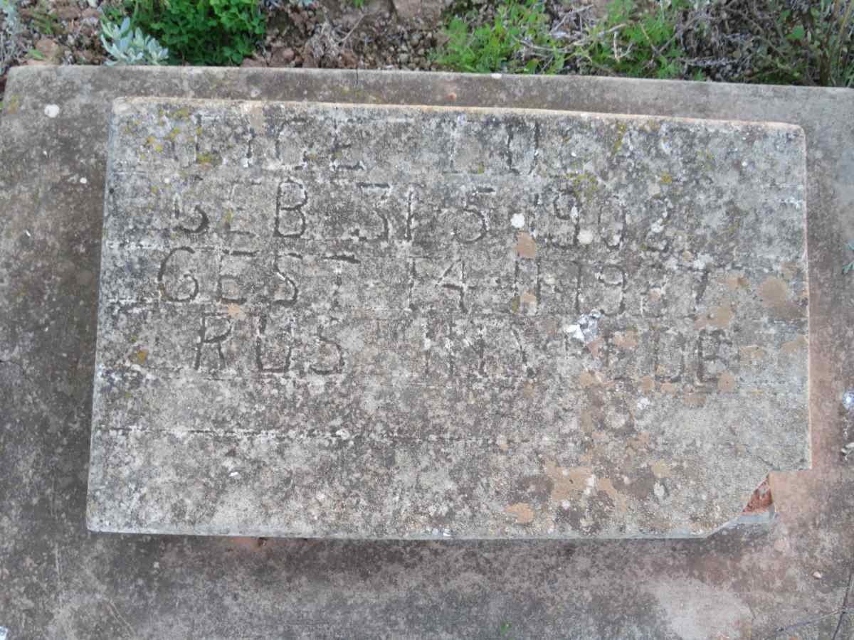 ? Alice 1902-19?7