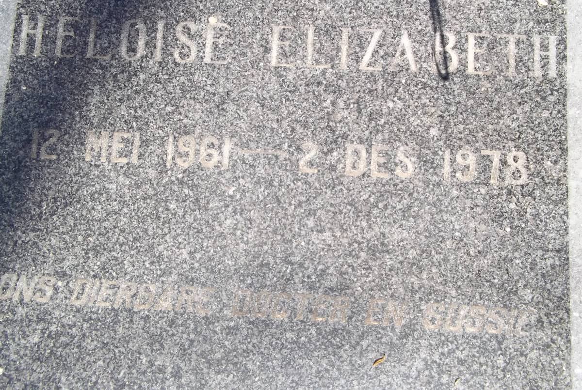 ? Heloise Elizabeth 1961-1978