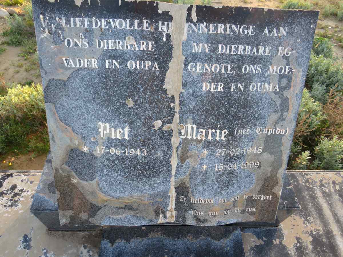 ? Piet 1943- & Marie CUPIDO 1948-1999