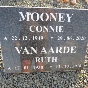 AARDE Ruth, van 1938-2018 :: MOONEY Connie 1949-2020