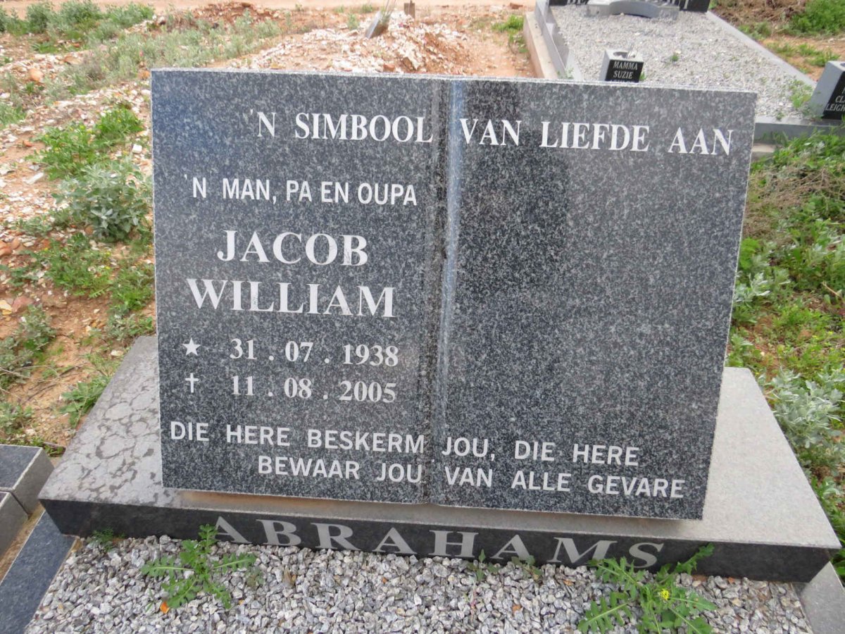 ABRAHAMS Jacob William 1938-2005