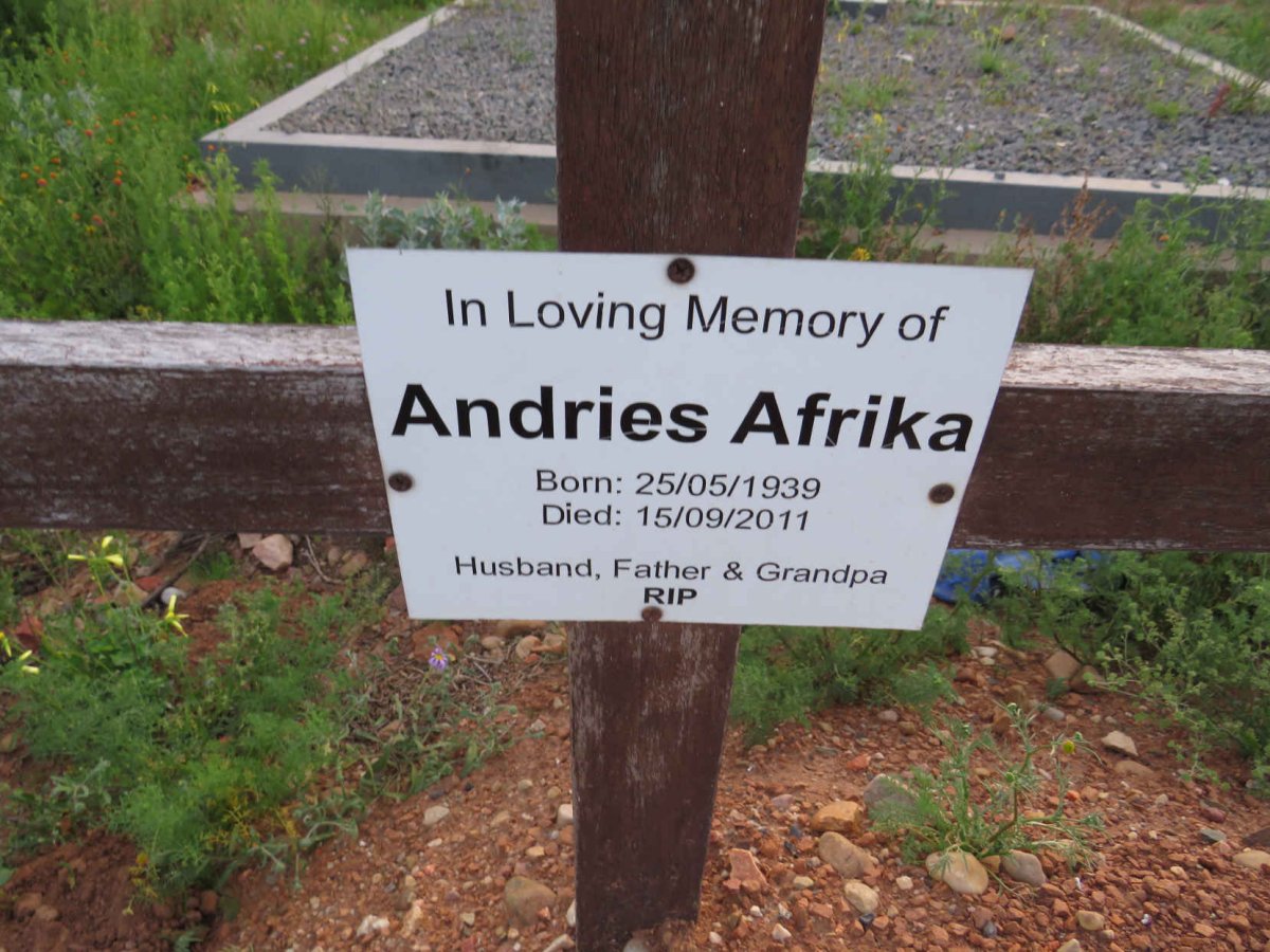AFRIKA Andries 1939-2011