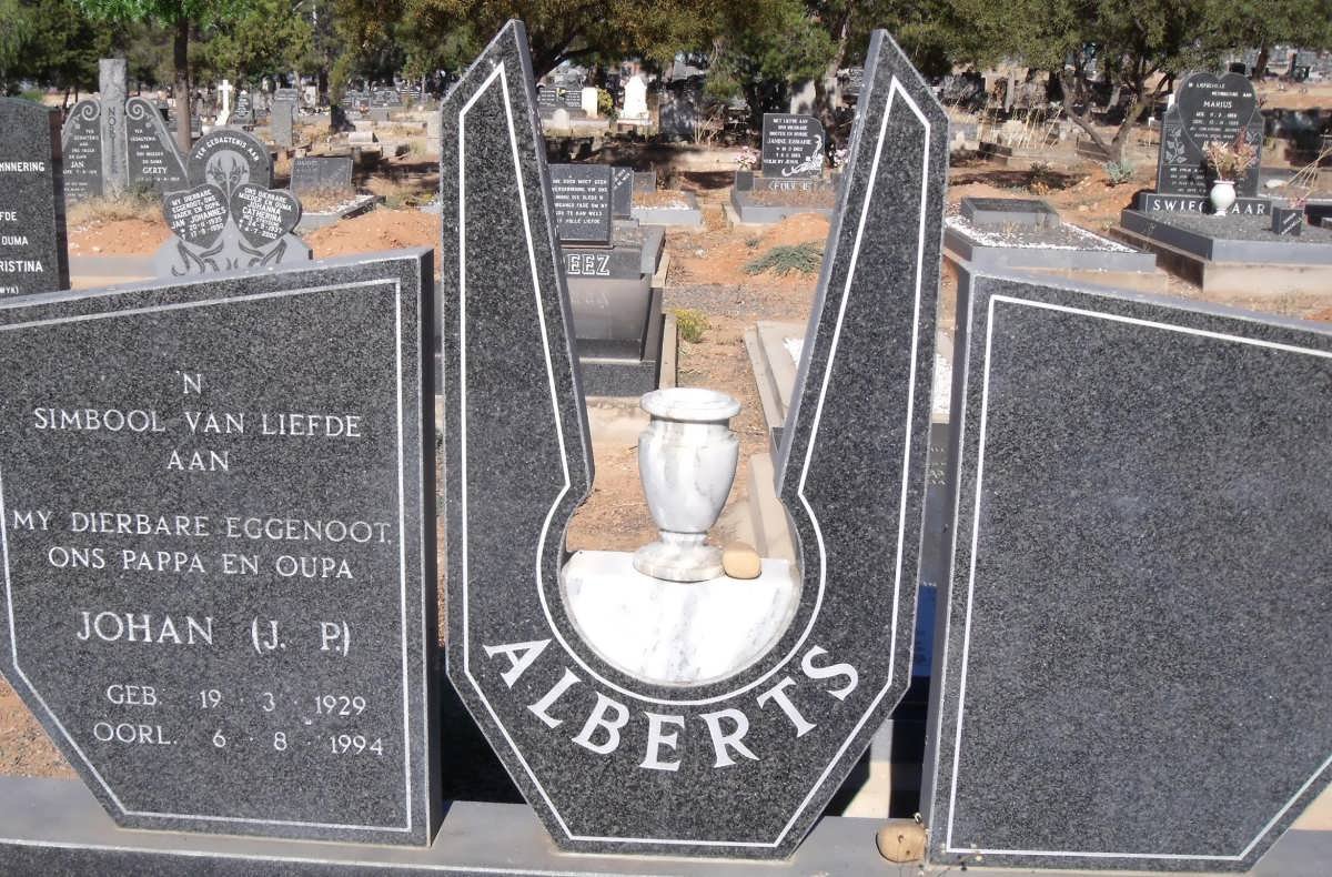 ALBERTS J.P. 1929-1994