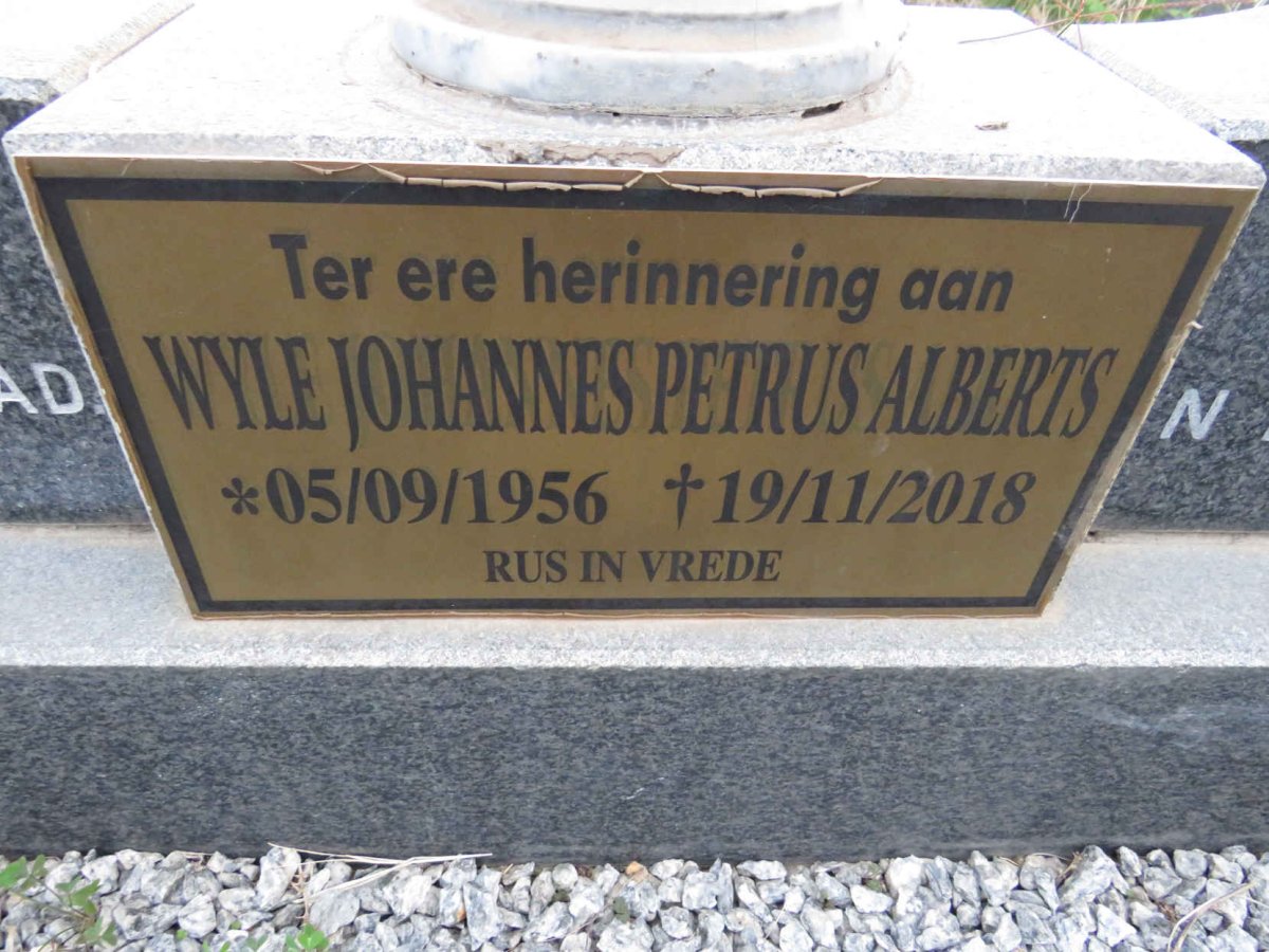 ALBERTS Johannes Petrus 1956-2018