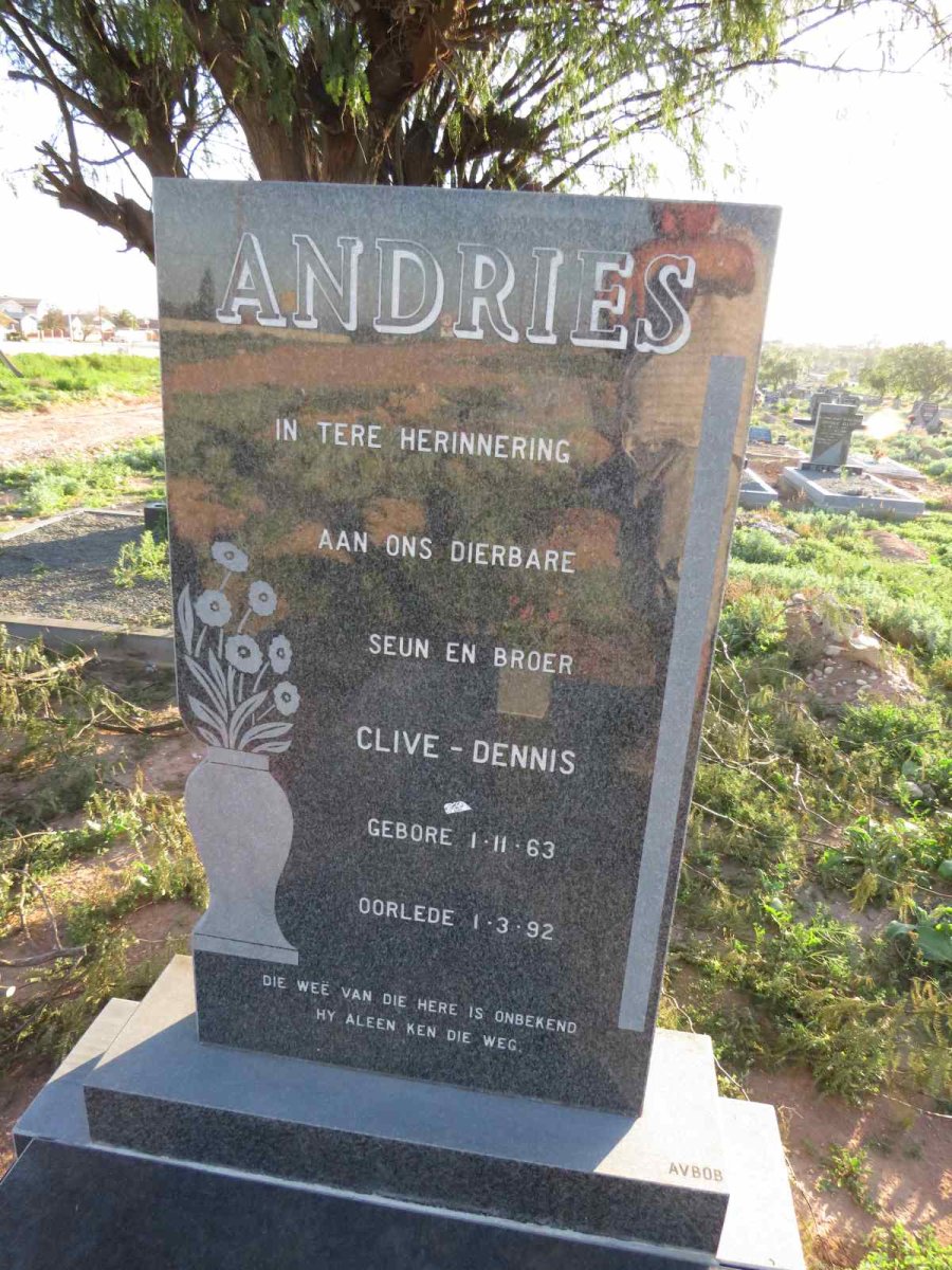 ANDRIES Clive-Dennis 1963-1992