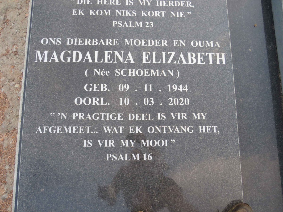 ANTWERPEN Jan Abraham 1942-2019 & Magdalena Elizabeth SCHOEMAN 1944-2020 :: ANTWERPEN Jacques 1975-2017_2