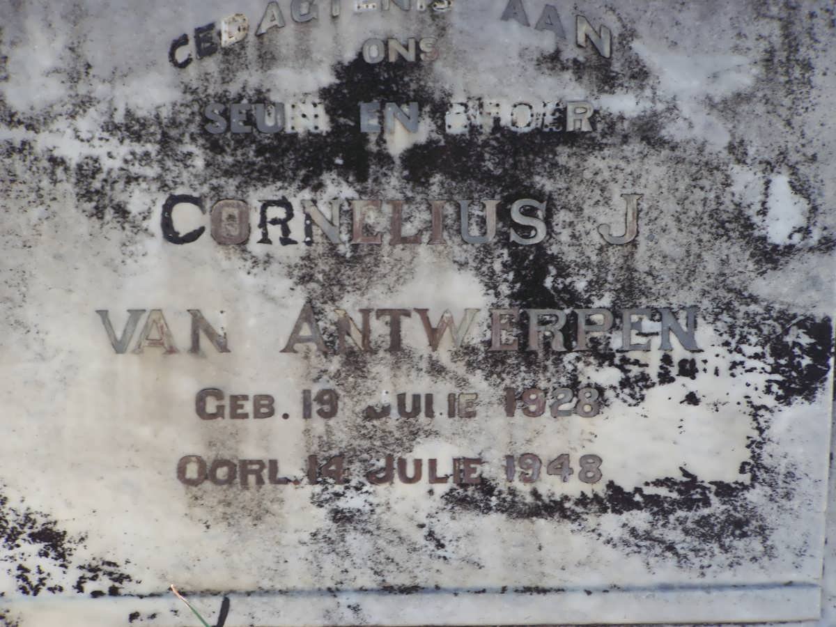 ANTWERPEN Cornelius J., van 1928-1948