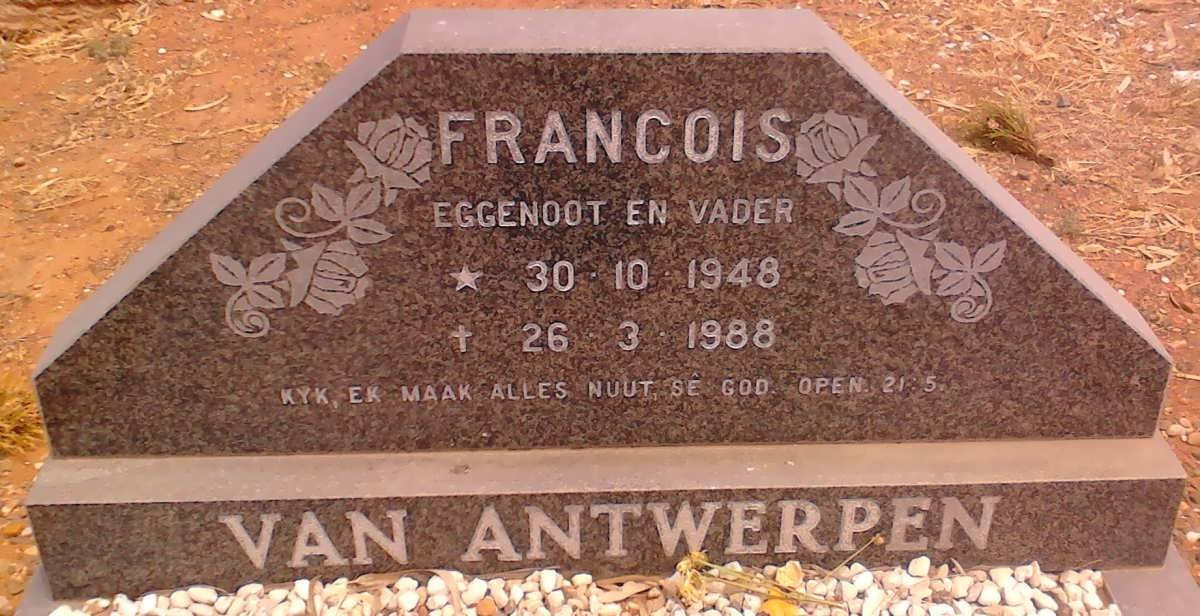 ANTWERPEN Francois, van 1948-1988