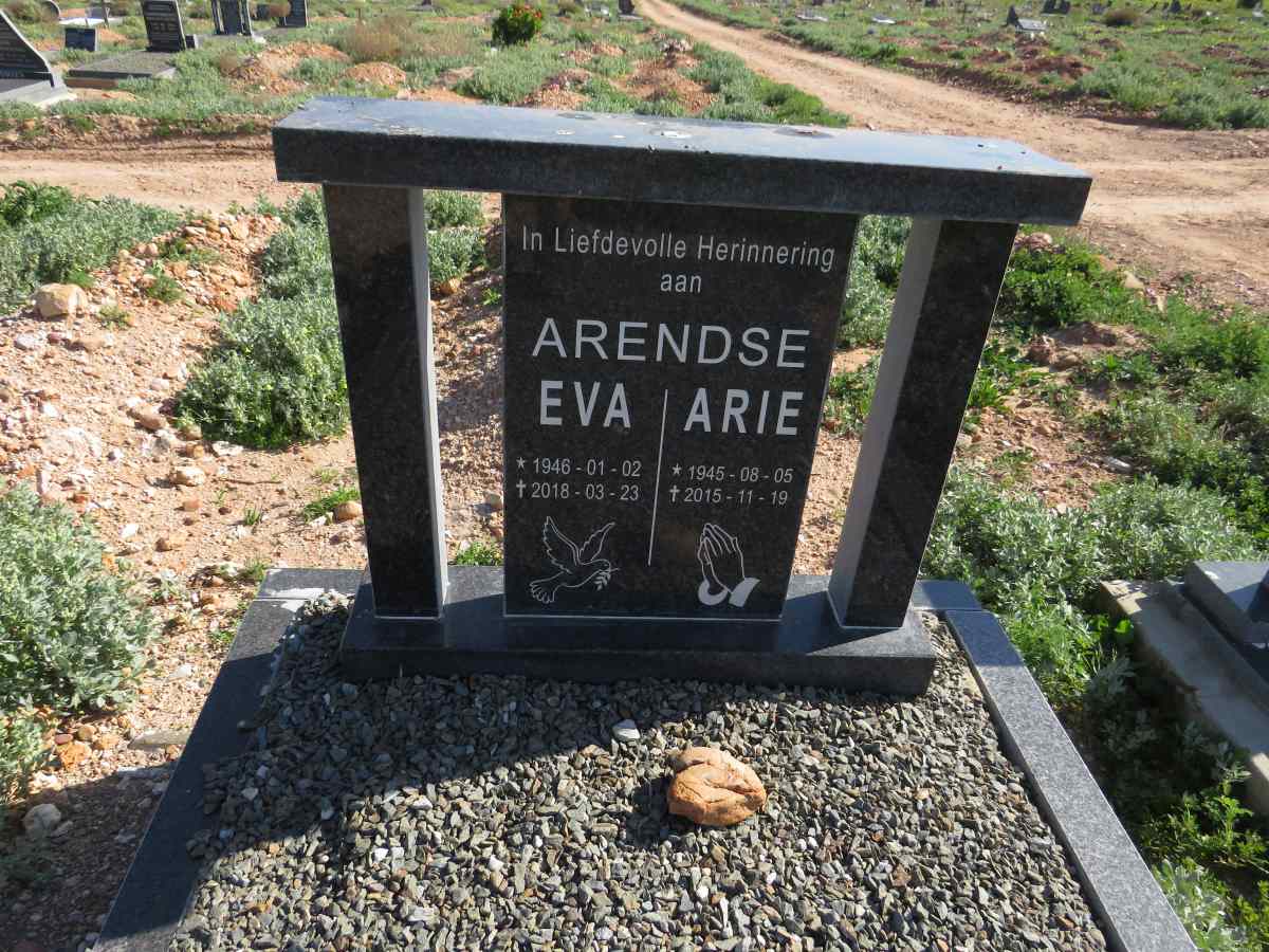 ARENDSE Arie 1945-2015 & Eva 1946-2018