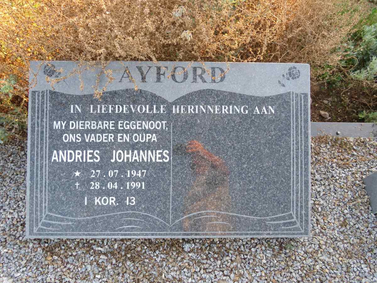 AYFORD Andries Johannes 1947-1991