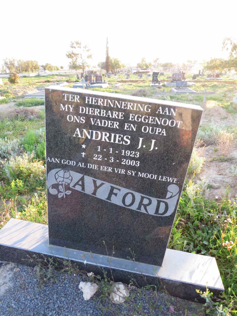 AYFORD Andries J.J. 1923-2003