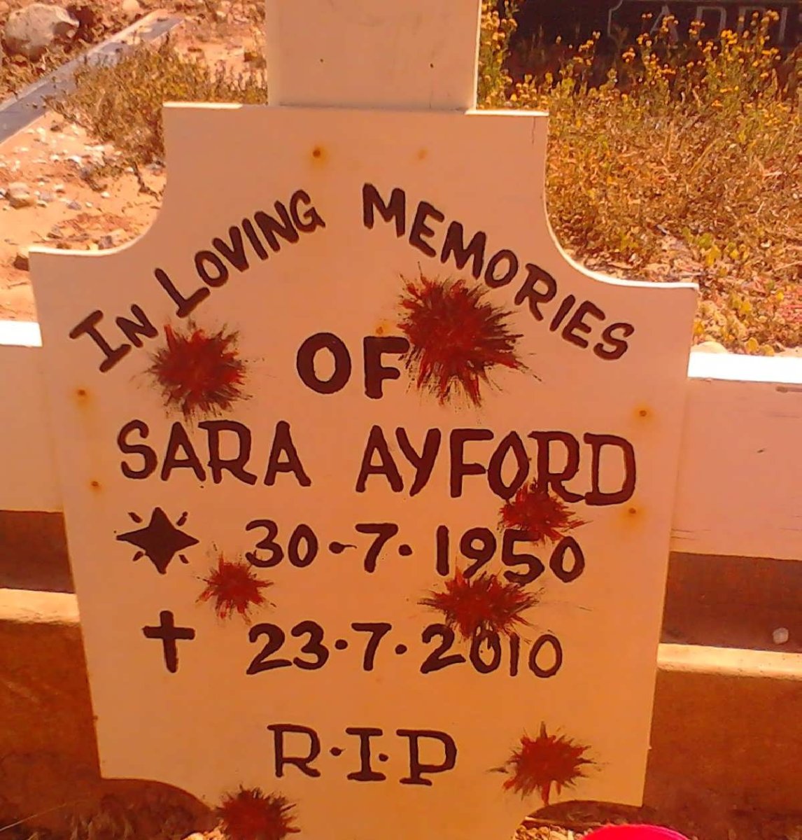 AYFORD Sara 1950-2010