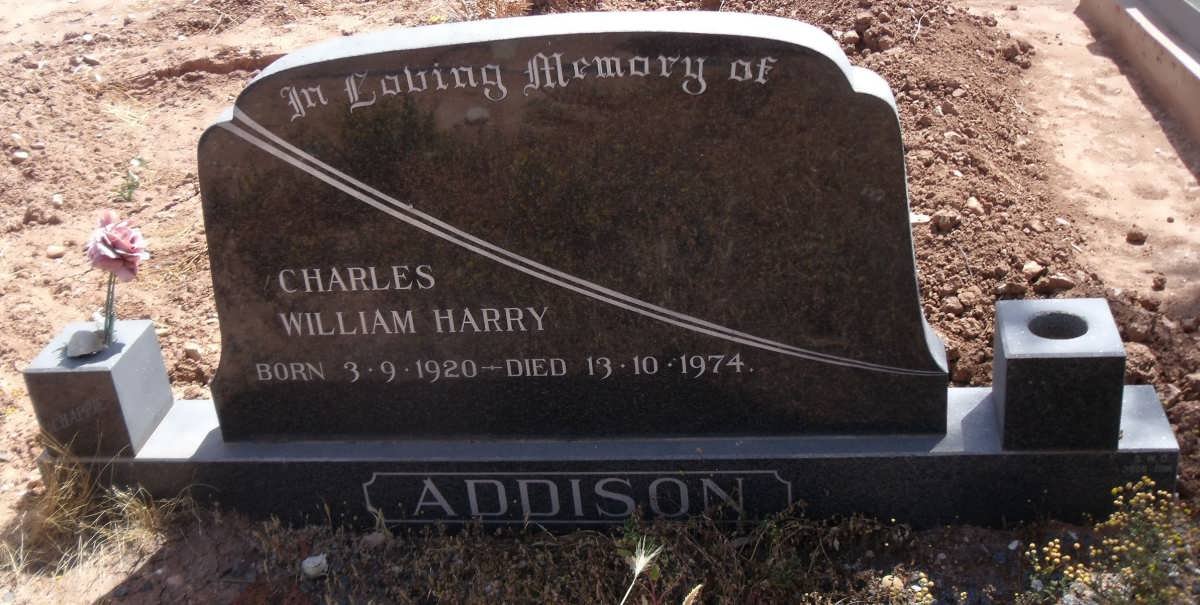 ADDISON Charles William Harry 1920-1974