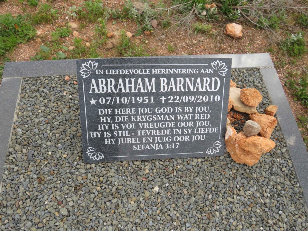 BARNARD Abraham 1951-2010