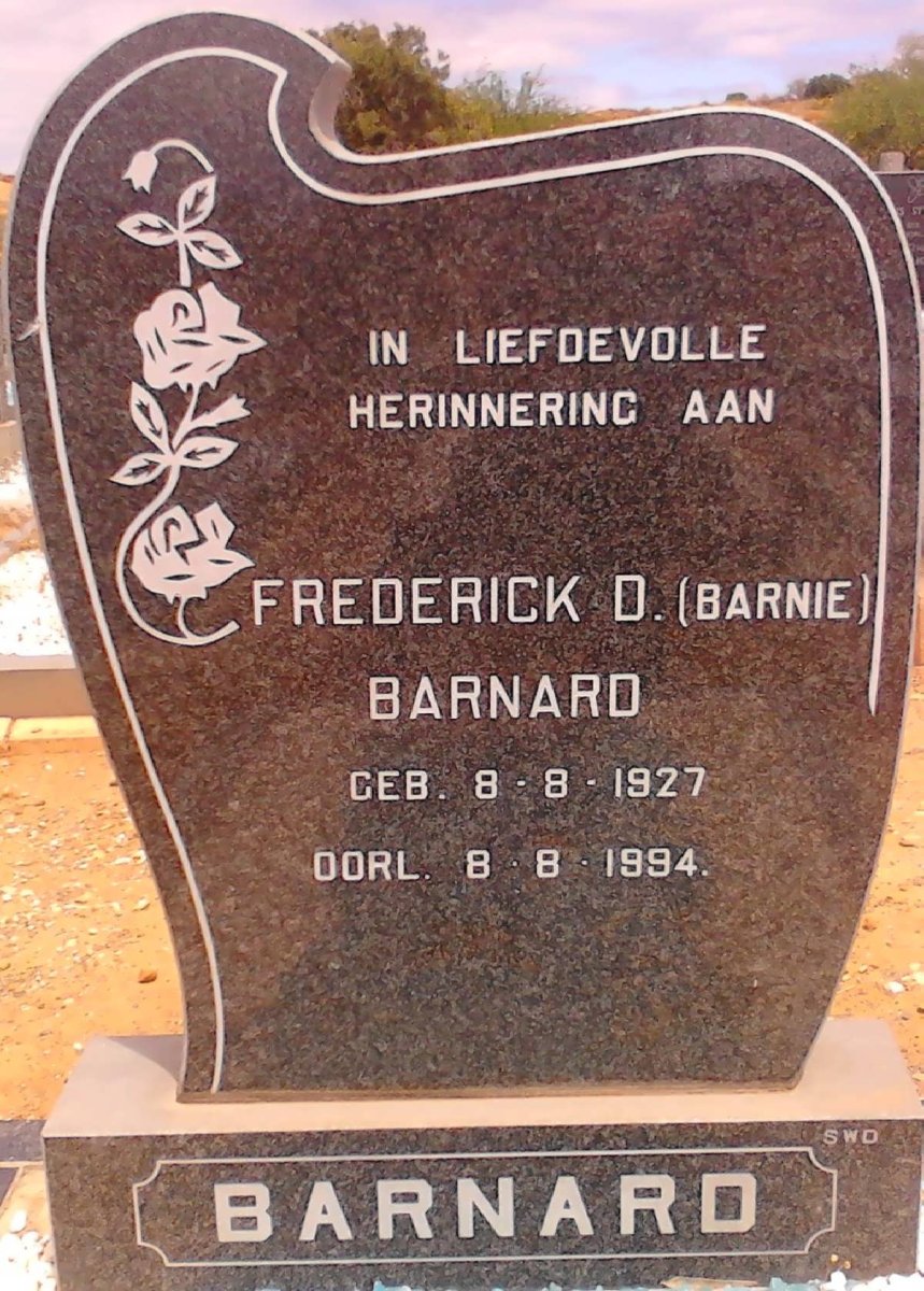 BARNARD Frederick D. 1927-1994