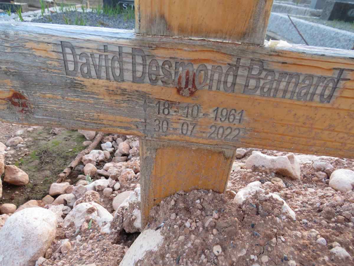 BARNARD David Desmond 1961-2022