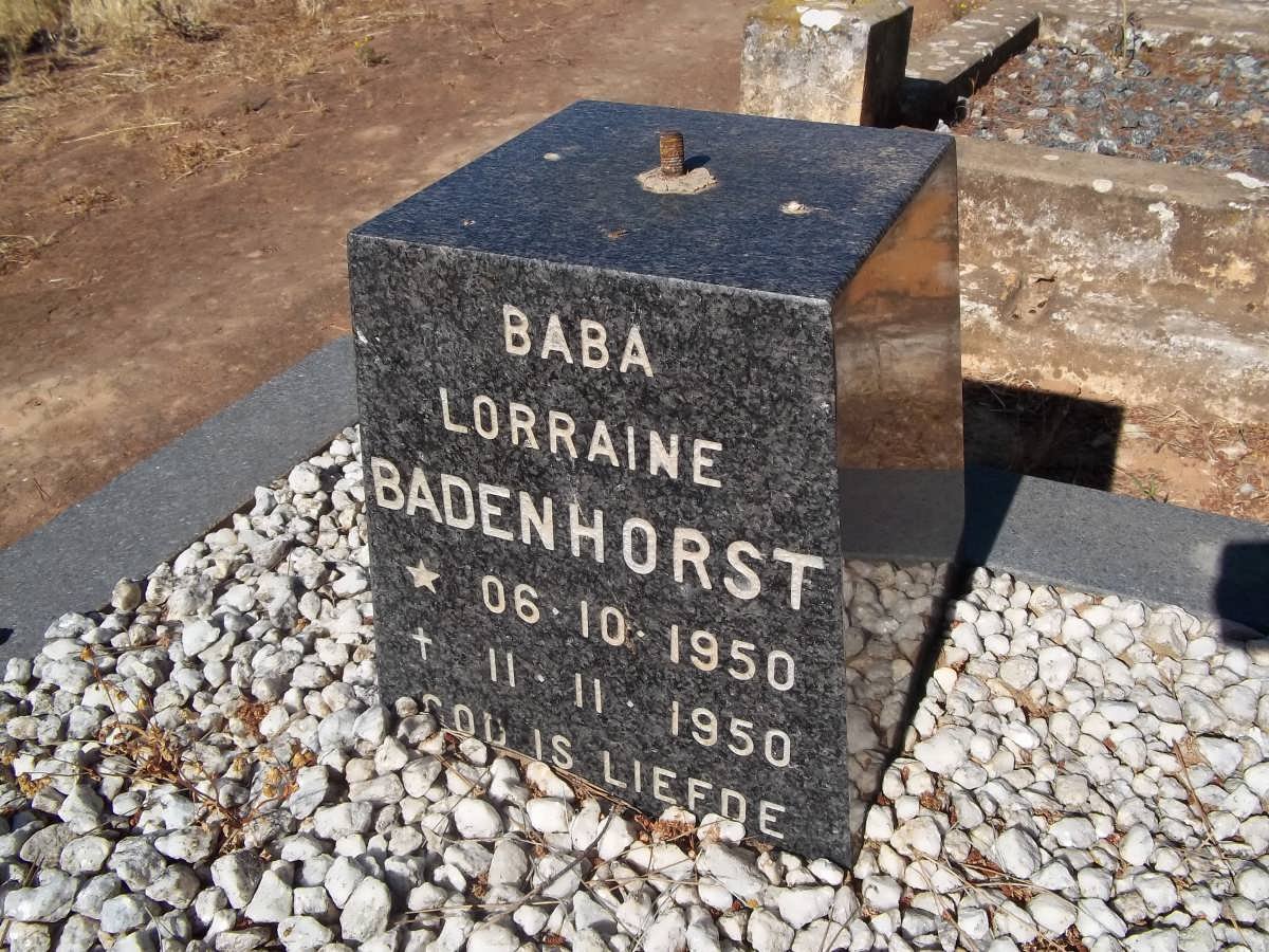 BADENHORST Lorraine 1950-1950