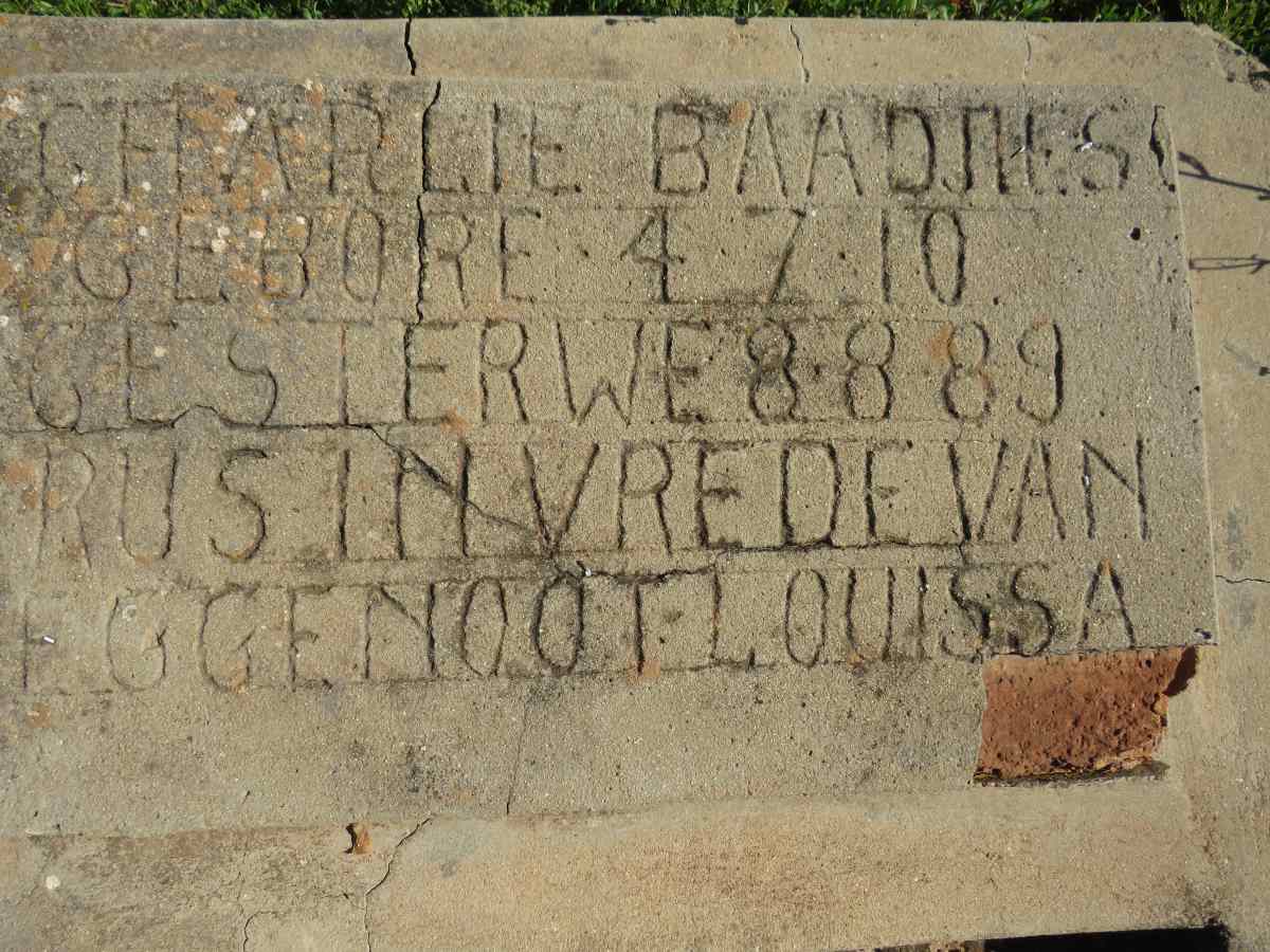 BAADJIES Charlie 1910-1989