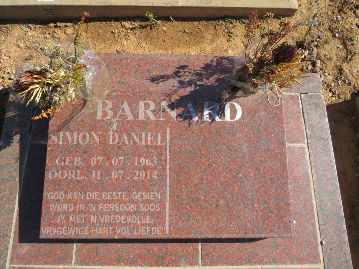 BARNARD Simon Daniel 1963-2014