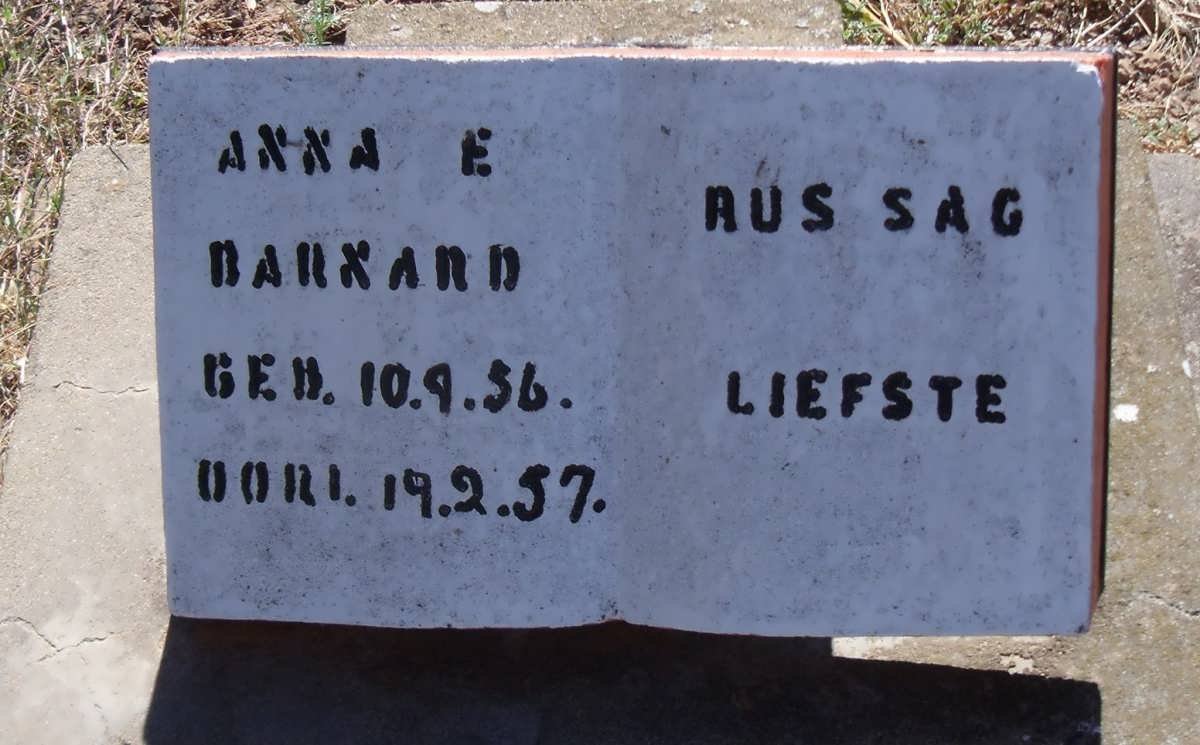 BARNARD Anna E. 1956-1957