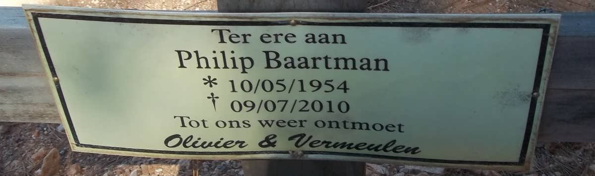 BAARTMAN Philip 1954-2010