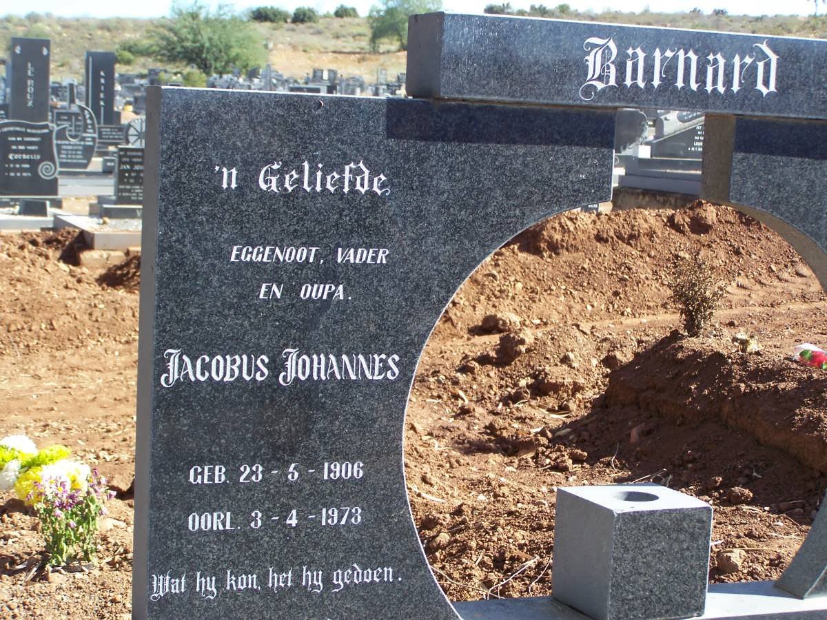 BARNARD Jacobus Johannes 1906-1973