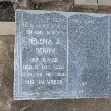 BERRY Helena J. nee OLIVIER 1880-1958