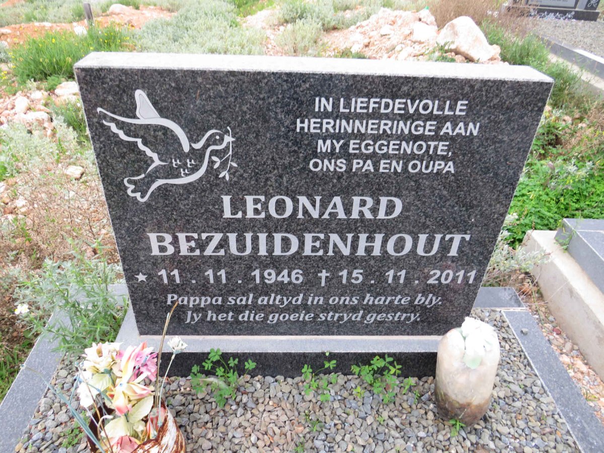 BEZUIDENHOUT Leonard 1946-2011