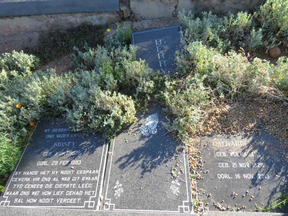 BERRY Sidney 1928-1983 & Catharina W. WOLMARANS 1928-2013