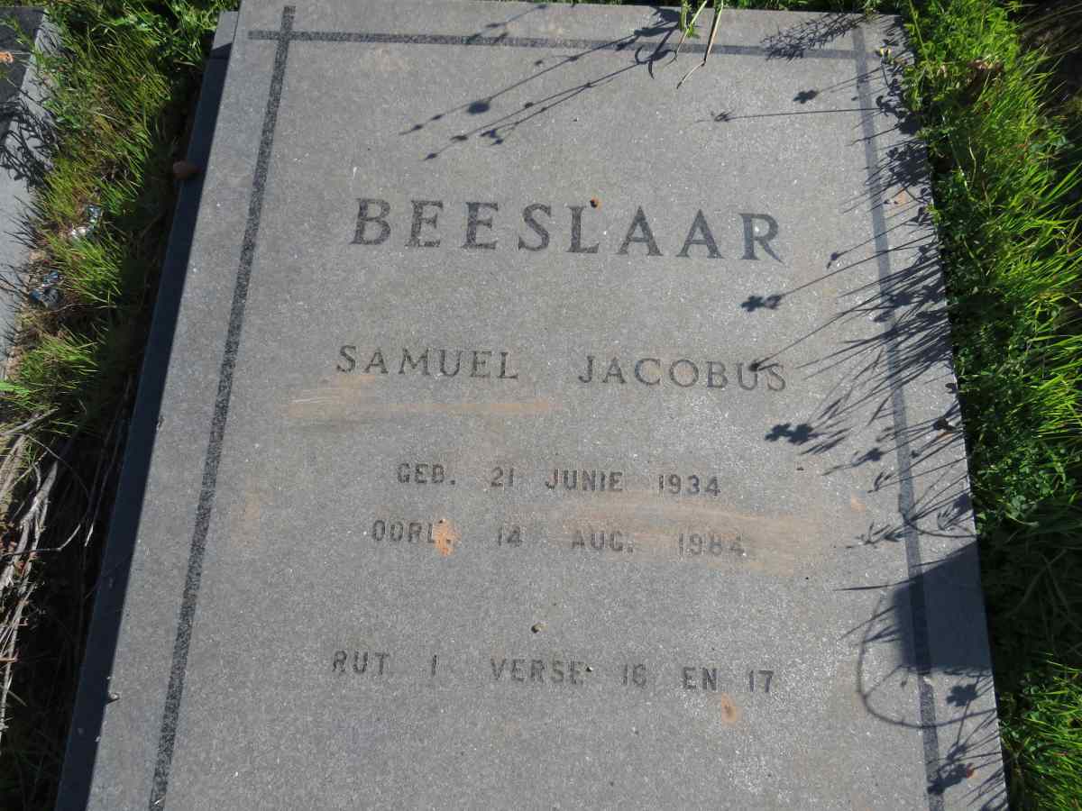 BEESLAAR Samuel Jacobus 1934-1984