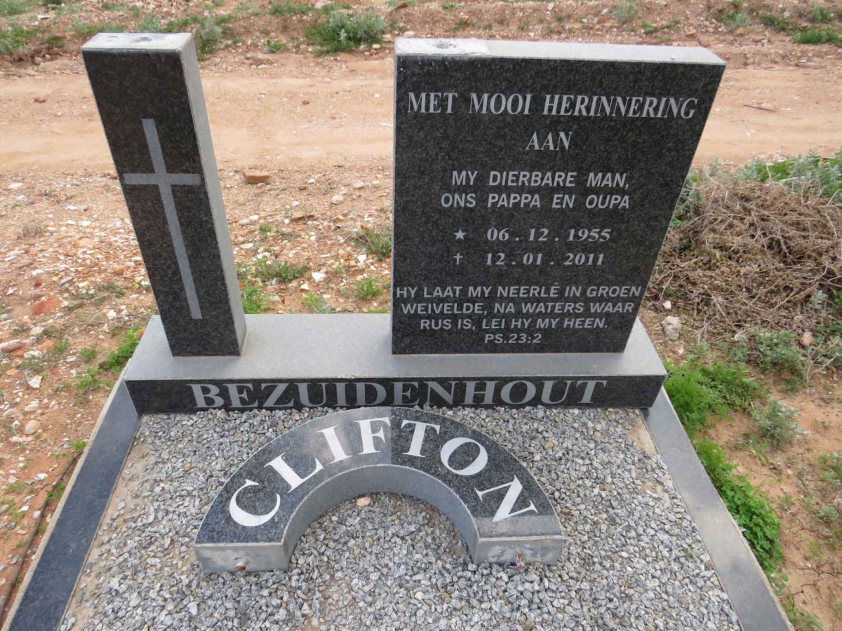 BEZUIDENHOUT Clifton 1955-2011