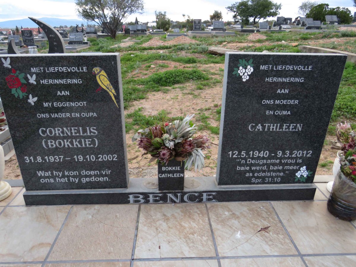 BENCE Cornelis 1937-2002 & Cathleen 1940-2012