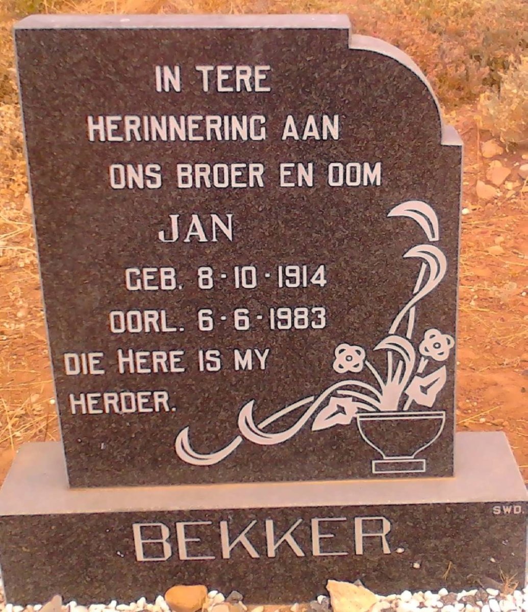 BEKKER Jan 1914-1983
