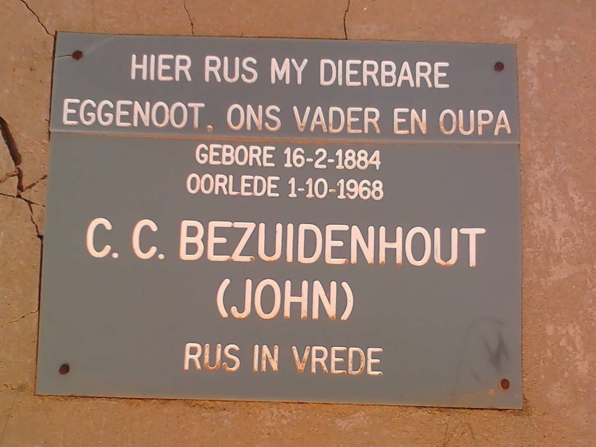 BEZUIDENHOUT C.C. 1884-1968