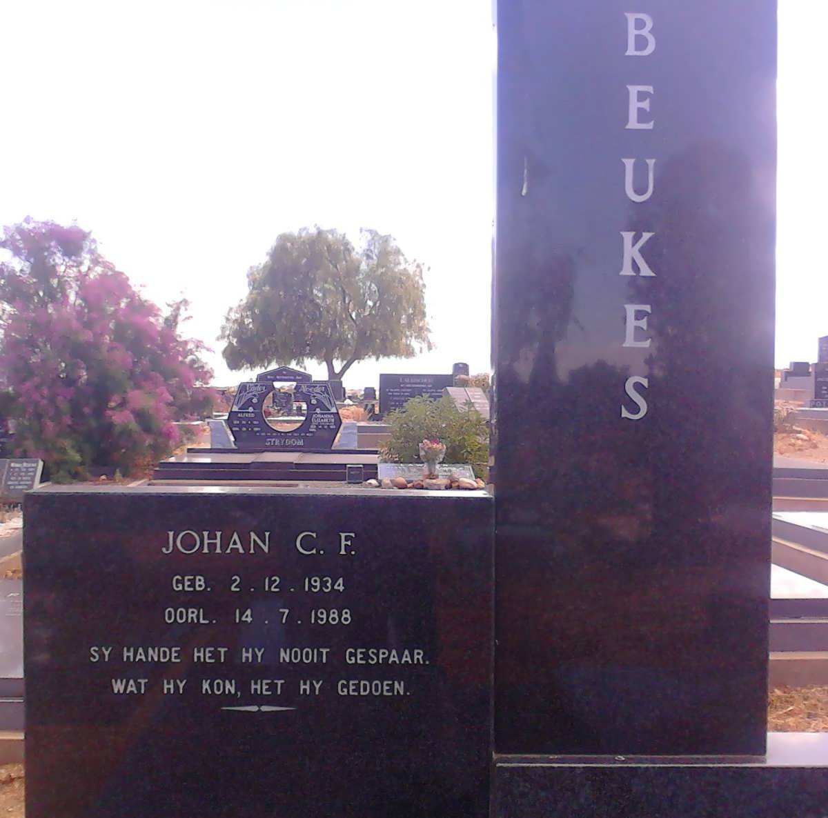 BEUKES Johan C.F. 1934-1988