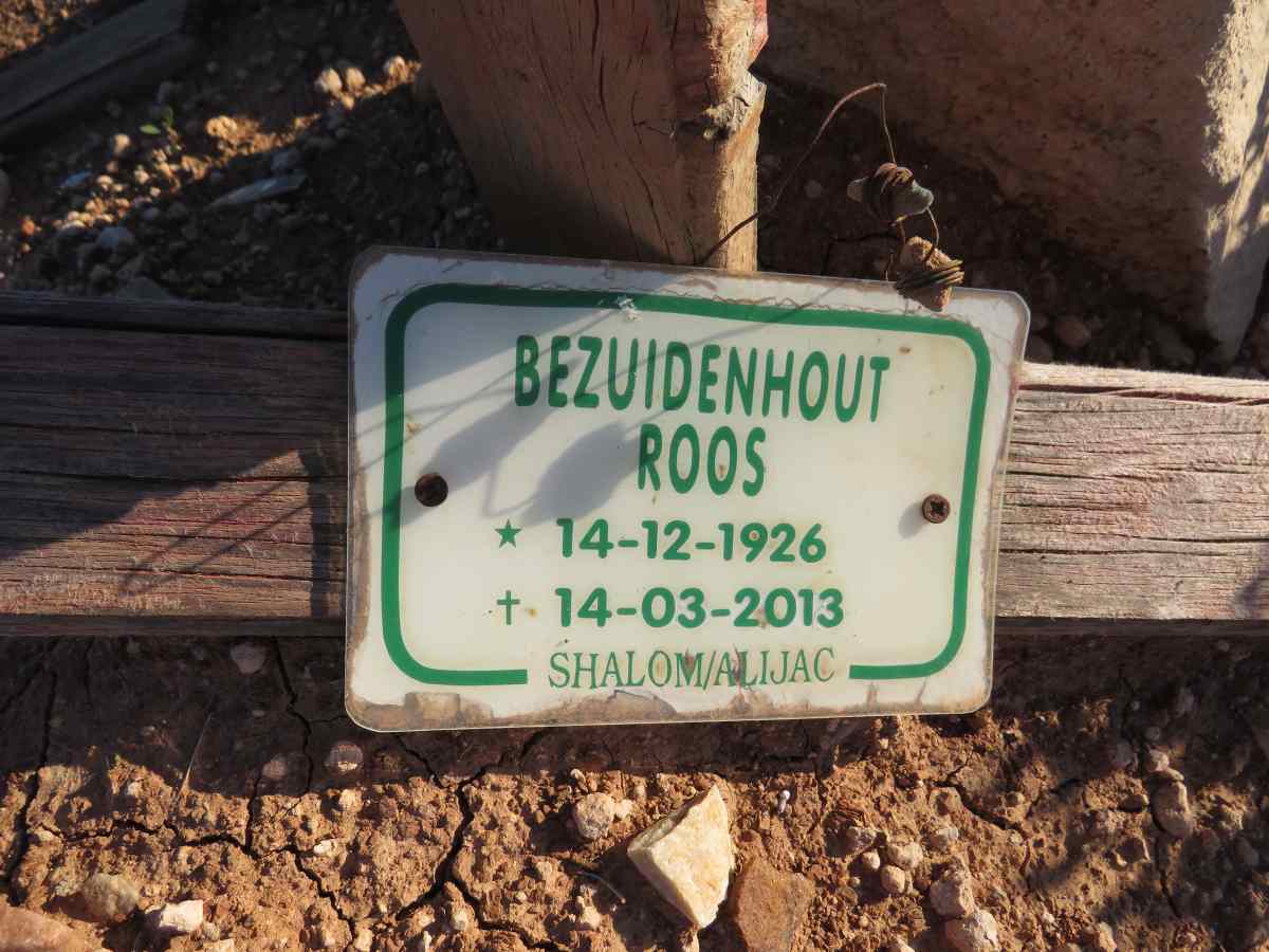 BEZUIDENHOUT Roos 1926-2013