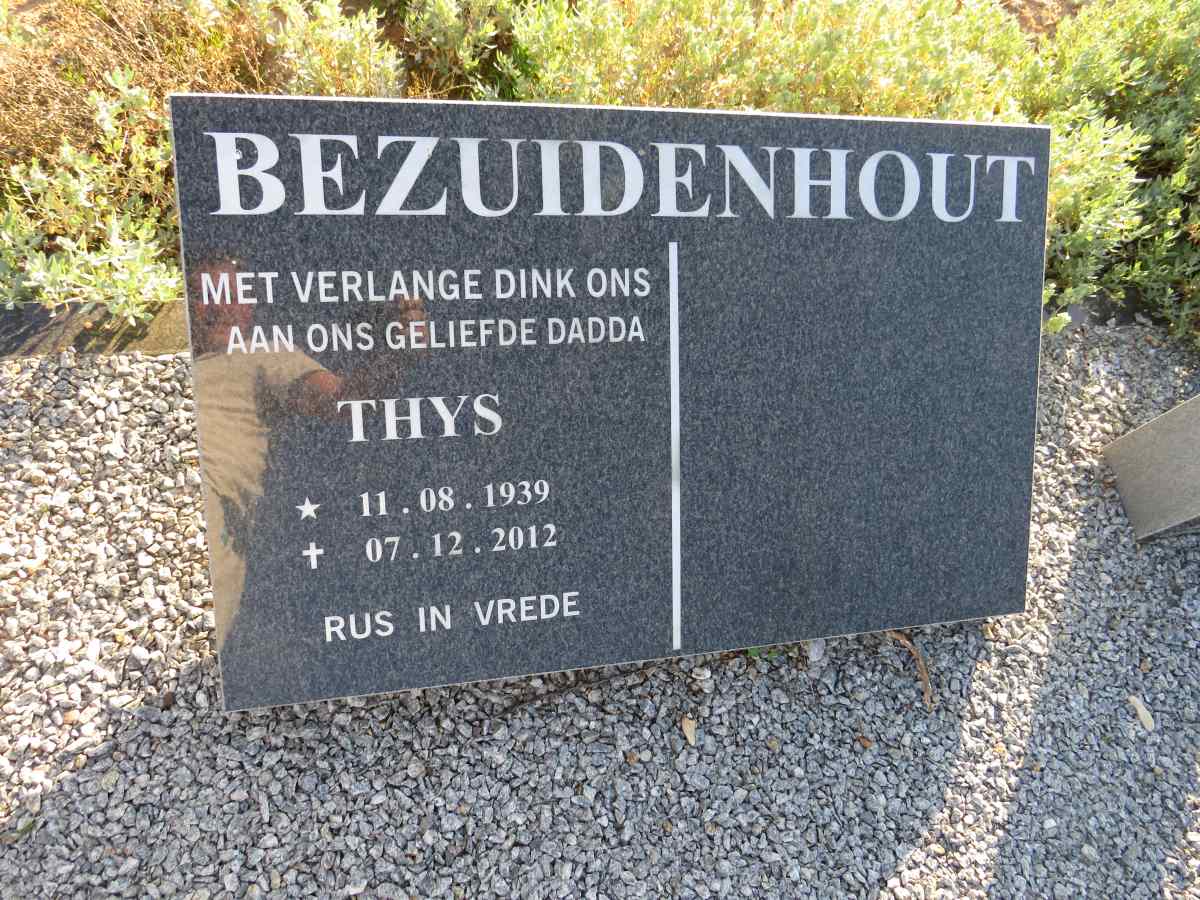 BEZUIDENHOUT Thys 1939-2012