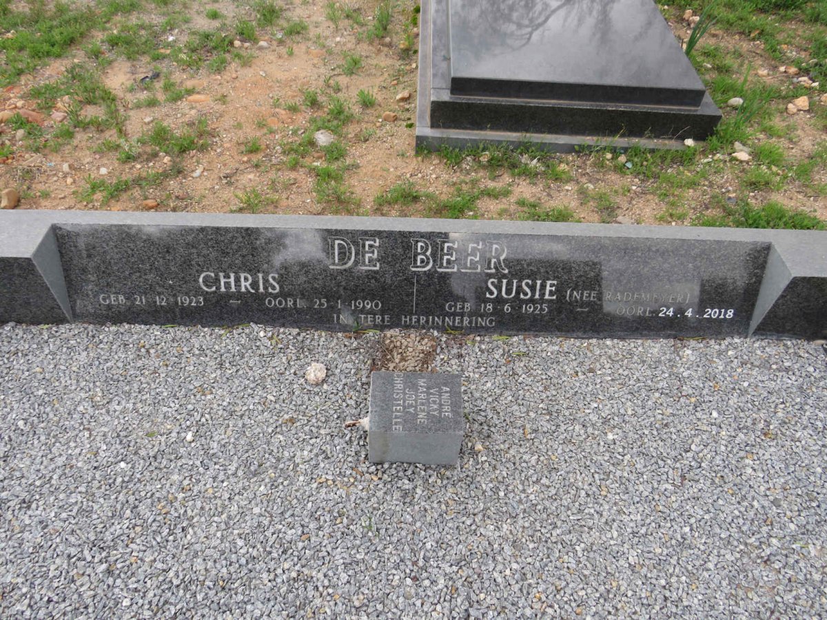 BEER Chris, de 1923-1990 & Susie RADEMEYER 1925-2018