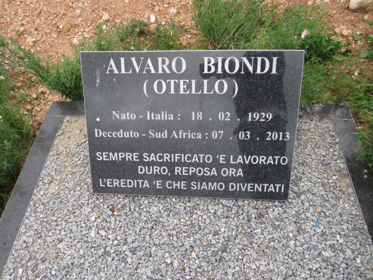 BIONDI Alvaro 1929-2013