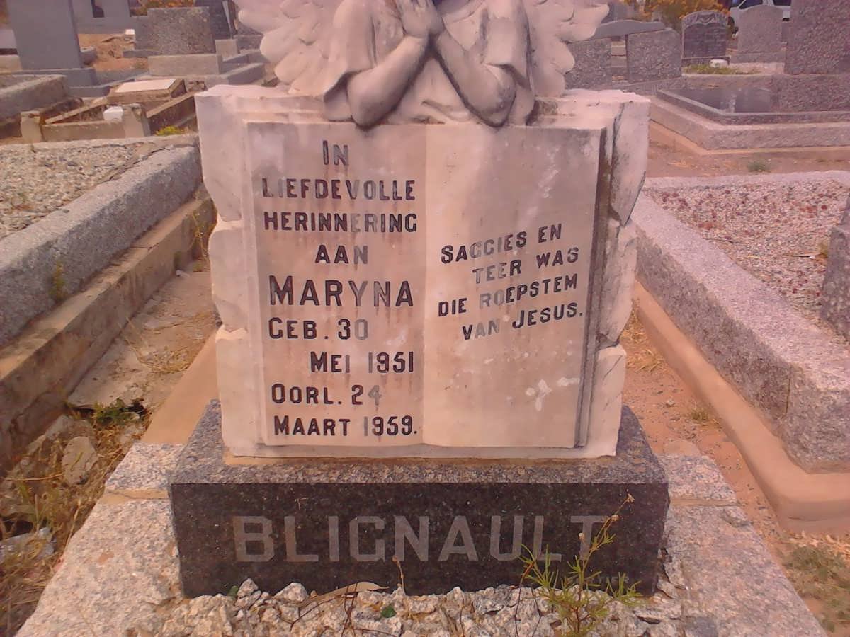BLIGNAULT Maryna 1951-1959