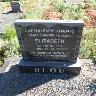 BLOU Elizabeth 1910-2005