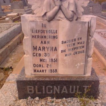 BLIGNAULT Maryna 1951-1959